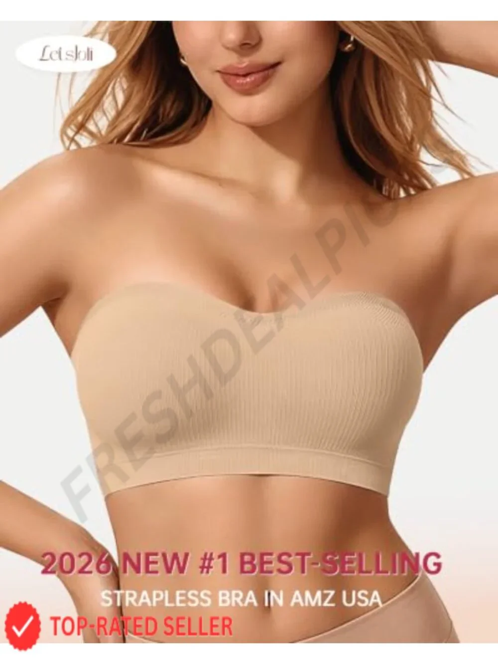 N/A strapless bandeau